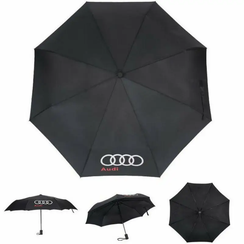 

1Pcs Premium Quality Umbrella Folding Automatic Genuine Designer Brolly For AUDI