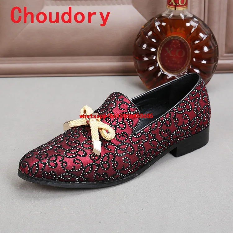Choudory/итальянская обувь мужские кожаные туфли ручной работы цвет черный красный
