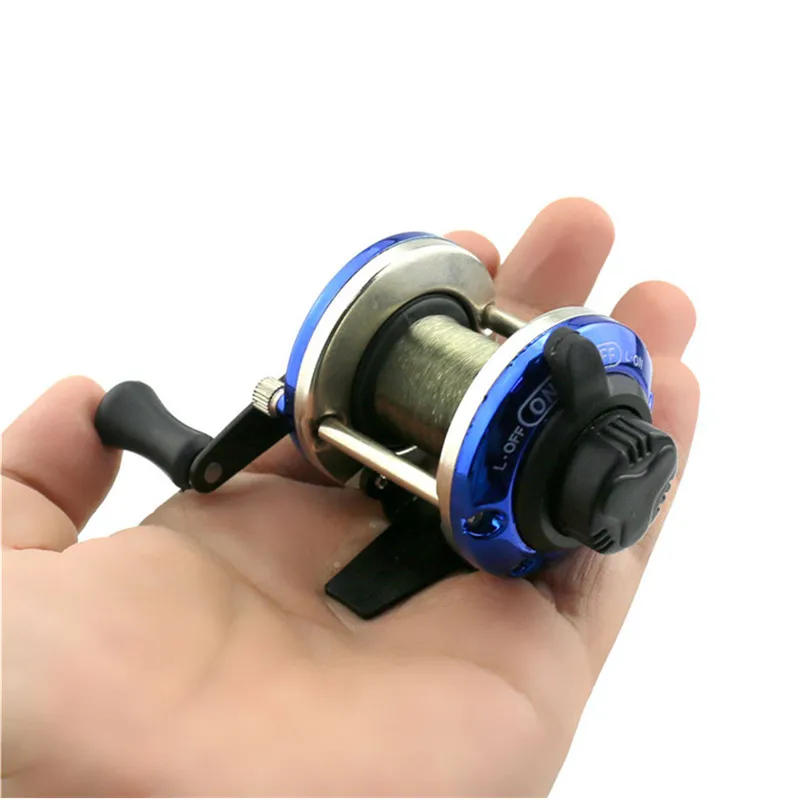 XQxiqi689sy Mini Moulinet de p/êche /à la Glace Ultra l/éger avec Roue en m/étal