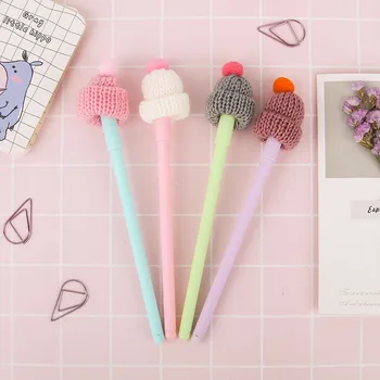 

Color Hat Shape Shell Gel Pen Office Stationery School Supplies 0.5mm Black Ink Pen For Kids Gifts Signature Pens