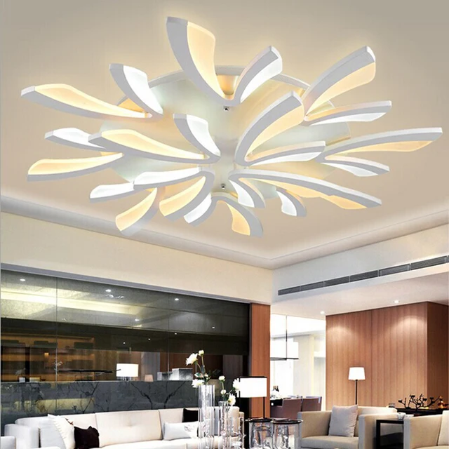 Nowy Akrylowe Nowoczesne Lampy Sufitowe Led Do Salonu Sypialni