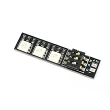 4 pçs/lote Matek RGB 5050 Luzes LED Placa 7 Cor 16 V 4S lipo w/DIP Switch para FPV corrida Quadcopter zangão