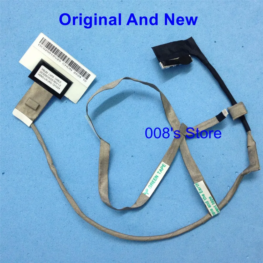 

New Notebook LED LCD Cable For Asus A53U K53T K53U K53Z X53U X53B k53 DC02001AV20 Screen PBL60 LVDS VIDEO FLEX Ribbon Connector