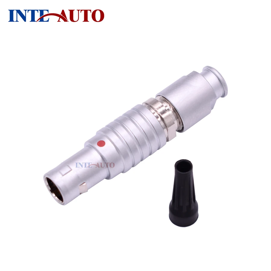 

3 pins Metal push pull Circular male connector plug,0B M9 Equivalent FTGG.0B.303