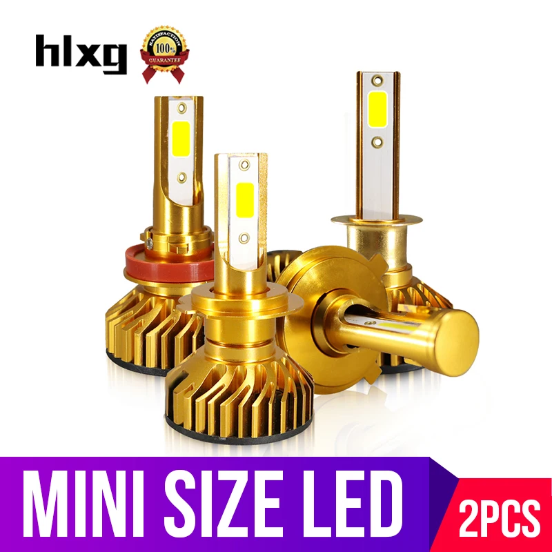 

hlxg Canbus Mini H7 LED Lamp For Auto No Error Fog Light H4 LED H11 H8 H1 H3 HB3 HB4 Automobiles & Motorcycles Bulb 12V 6000K