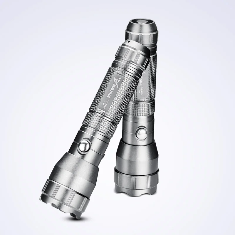 Koop YAGE 332C Zaklamp CREE LED Zaklamp Tactische Touch Licht Drie Modi 200 500 M Zelfverdediging Lantaarn Lintern voor 18650 Lamp