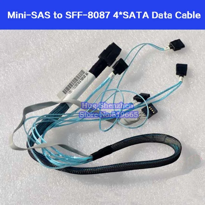 Mini-SAS к SFF 8087 4SATA кабель для передачи данных с поддержкой 6G H700 P410 raid card | Компьютеры и