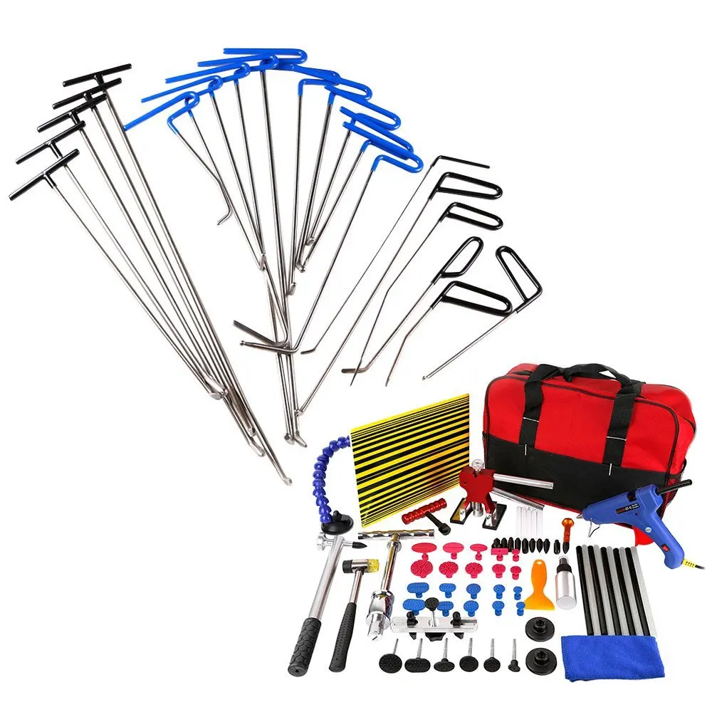 WEYHAA 85 шт. безболезненные инструменты для удаления вмятин PDR Pro Tabs Tap Down Line Board Auto Dent Kit Dent Puller|Инструменты из листового металла| | АлиЭкспресс