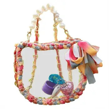 

New Girls Handmade Craft Kit Princess Bag Kids Baby Children Handbags Messenger Crossbody Bags Shoulder Stylish Mini Bags
