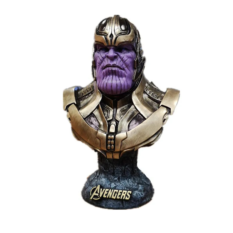 

36cm Avengers: Infinity War - Part II Thanos 1/2 Bust Fighters Resin Statue Handmade Endgame Desktop Decoration Office R1020