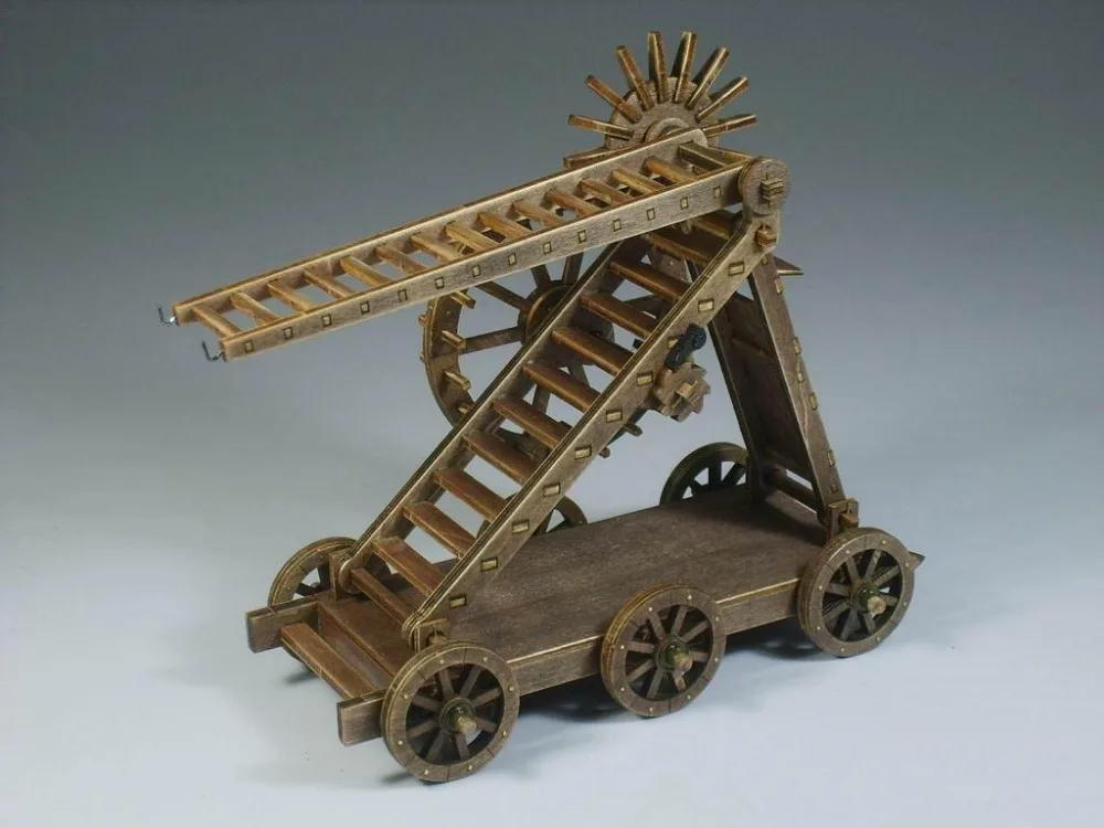 Age of Empires модель колесницы с воздушной лестницей, деревянная модель с инструкциями на английском языке