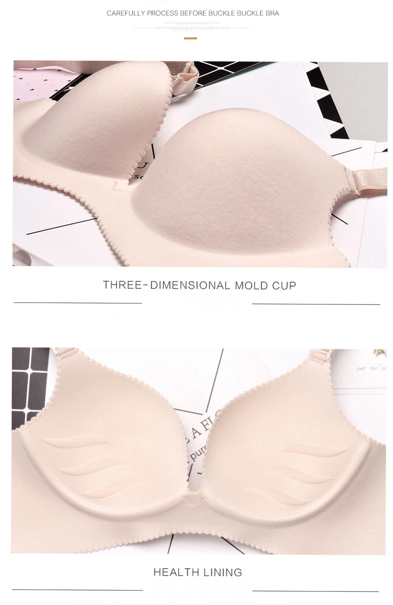 Jerrinut Intimates Sexy Seamless Underwear Bras For Women Super Push Up Lingerie Seamless Wire Free Women's Bras Underwear 13