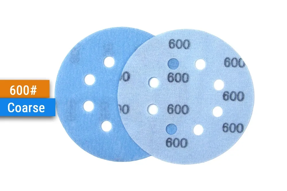 5 шт. 5 дюймов(125 мм), 8 отверстий FV тончайший влажной/сухой с застежкой-липучкой Авто пленка кузова шлифовальные диски Краски абразивной шкуркой, 400#-5000