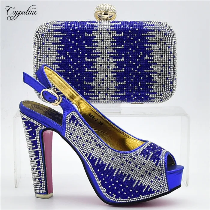 royal blue heels with rhinestones