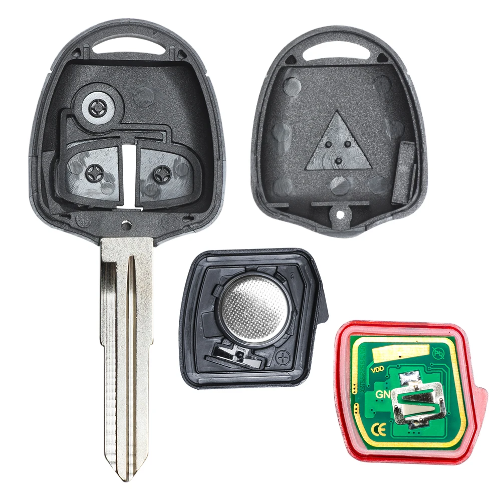 Keyecu дистанционного брелок 2 кнопки 433 МГц 4D61 чип для Mitsubishi Outlander 2005-2010 FCC ID: G8D-571M-A MIT11R Правый Клинок