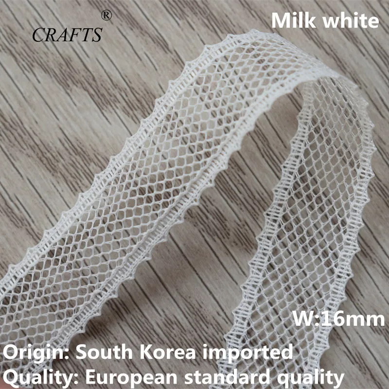 Lace Fabric Lace Ribbon Lace Garment Accessories Lace Sewing Supplies Lace Sewing Accessories Lace Accessories Lace Decoration 10 yards milk white lace ribbon European lace fabric sew embroidery dress accessories