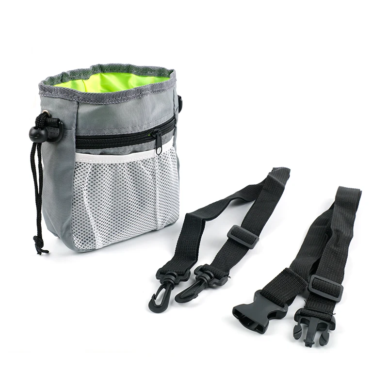 Pet Treat Training Pouch,Dog Treat Training Pouch Oxford Feed Storage Bag Portable Snack Reward Waist Bag with Shoulder Strap for Outdoor Travel