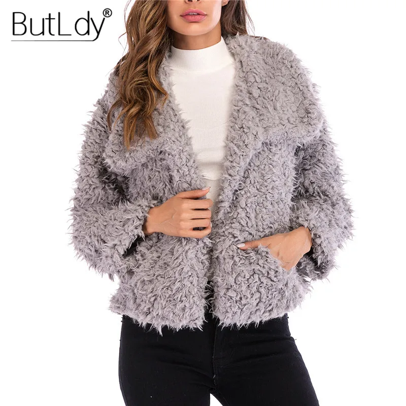 Seily Plus Size Long Winter Thick Warm Jacket Large Lapel