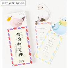 Infeel. Me carrier pigeon paper Card Закладка 1 лот = 1 упаковка = 30 шт