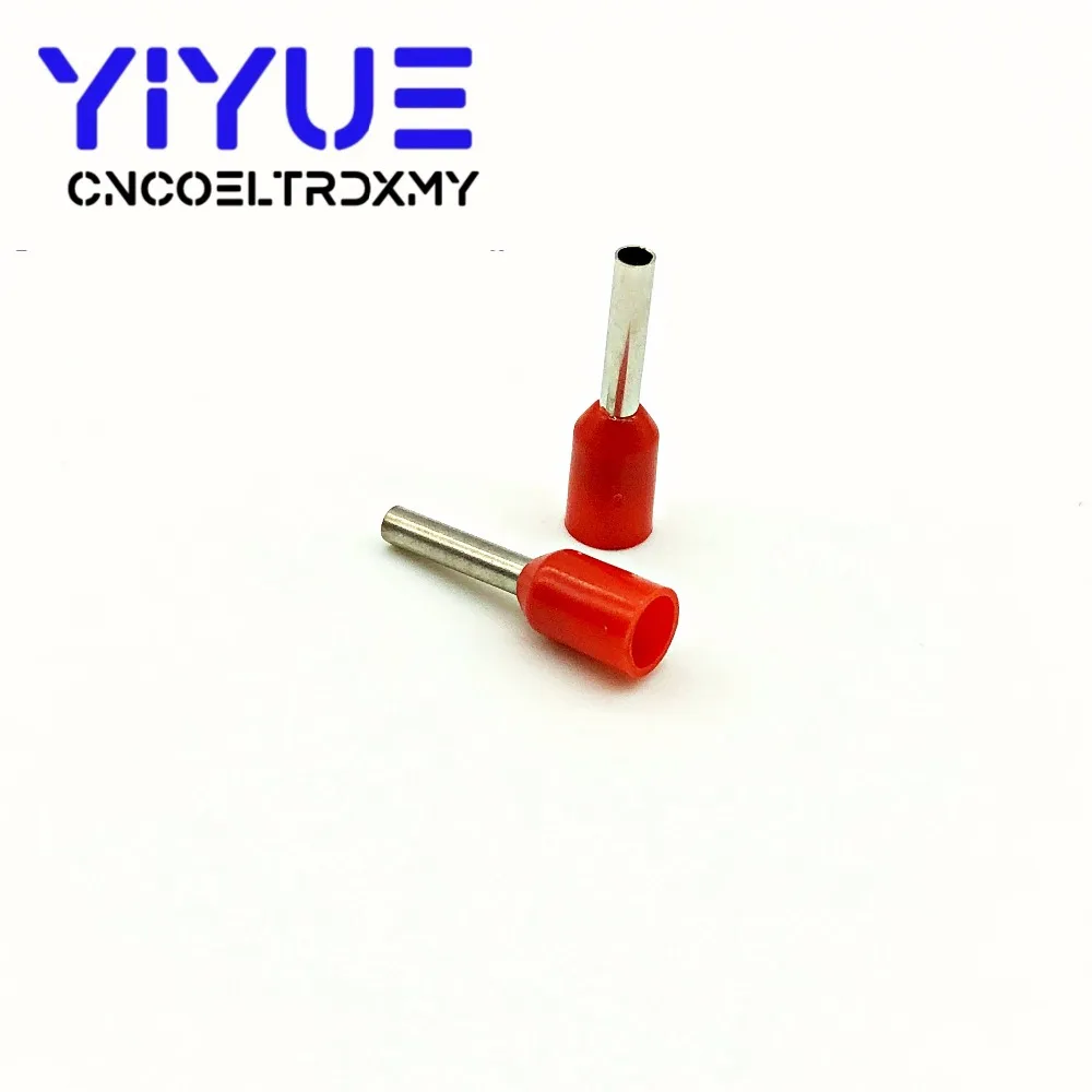E0508 трубки Изоляционные изолированные терминалы 0.5MM2 кабель провода разъем изоляционные обжимной терминал шт./упак. 100 Разъем E