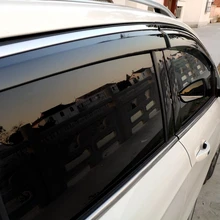 Для Ford kuga 2012- Пластик черное окно козырек Vent Оттенки Защита от солнца дождь дефлектор гвардии авто аксессуары 4 шт./компл