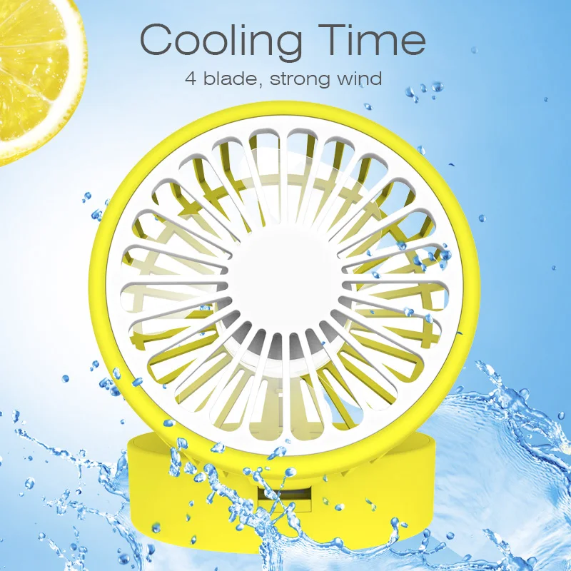 

Portable Rechargeable LED Light Fan Air Cooler Mini Desk USB Battery Fan 3 Speeds Desk USB Fan with USB Out 5V 800mA