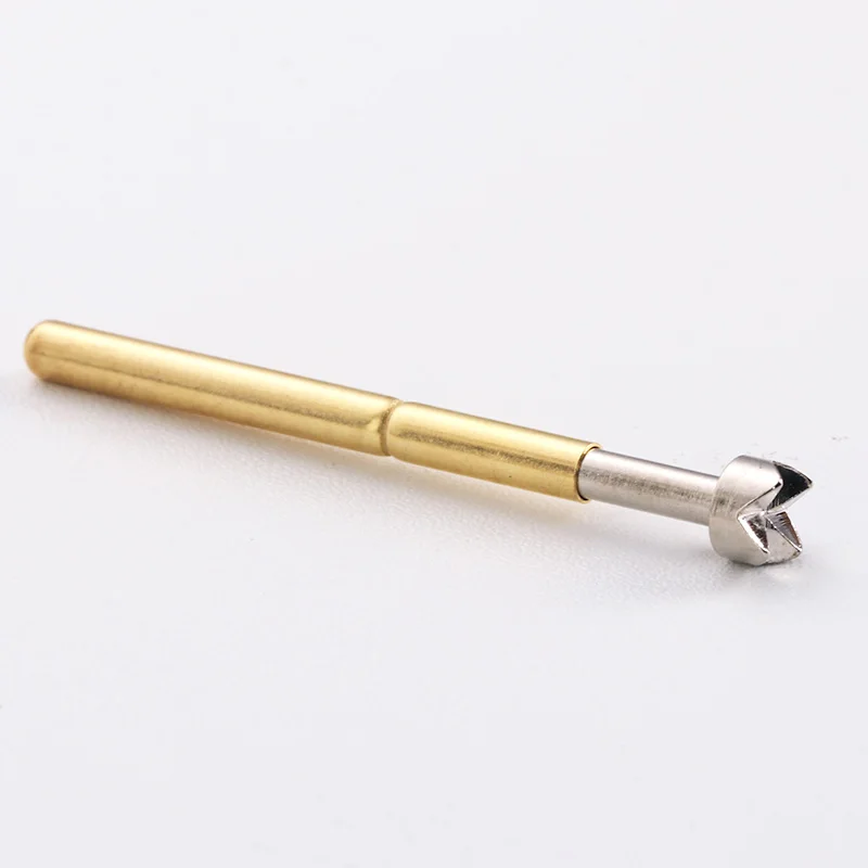 DIY P156-Q2 Series Probe Copper Nickel Plated Spring Probe Outer Diameter 2.36mm Test Thimble 100 / Pack Spring Test Probe