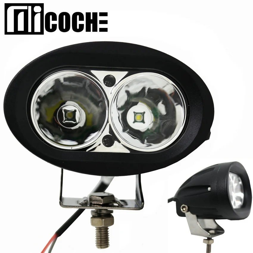 1pcs 20W Oval LED Work Light Offroad Car Truck ATV SUV Motorcycle
