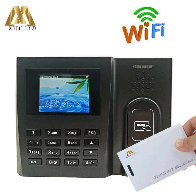 ZK MU260 125 кГц RFID карта биометрическая посещаемость времени с WIFI смарт-картой