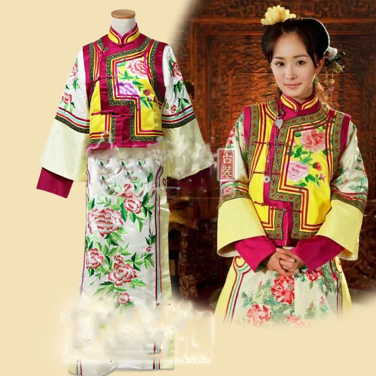 ТВ Играть дворец Замок нефрита сердце актриса Qingchuan вышивка Цин костюм принцессы Hanfu 2 вида конструкций