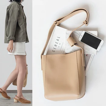 

Fashion simpl style brief all-match bucket bag picture package messenger casual handbag women's leisure