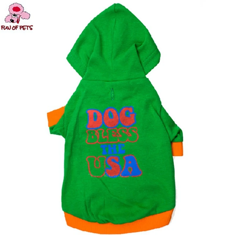 2017 New Fashion Autumn&Winter Lovely "USA" Pattern T Shirt Dogs