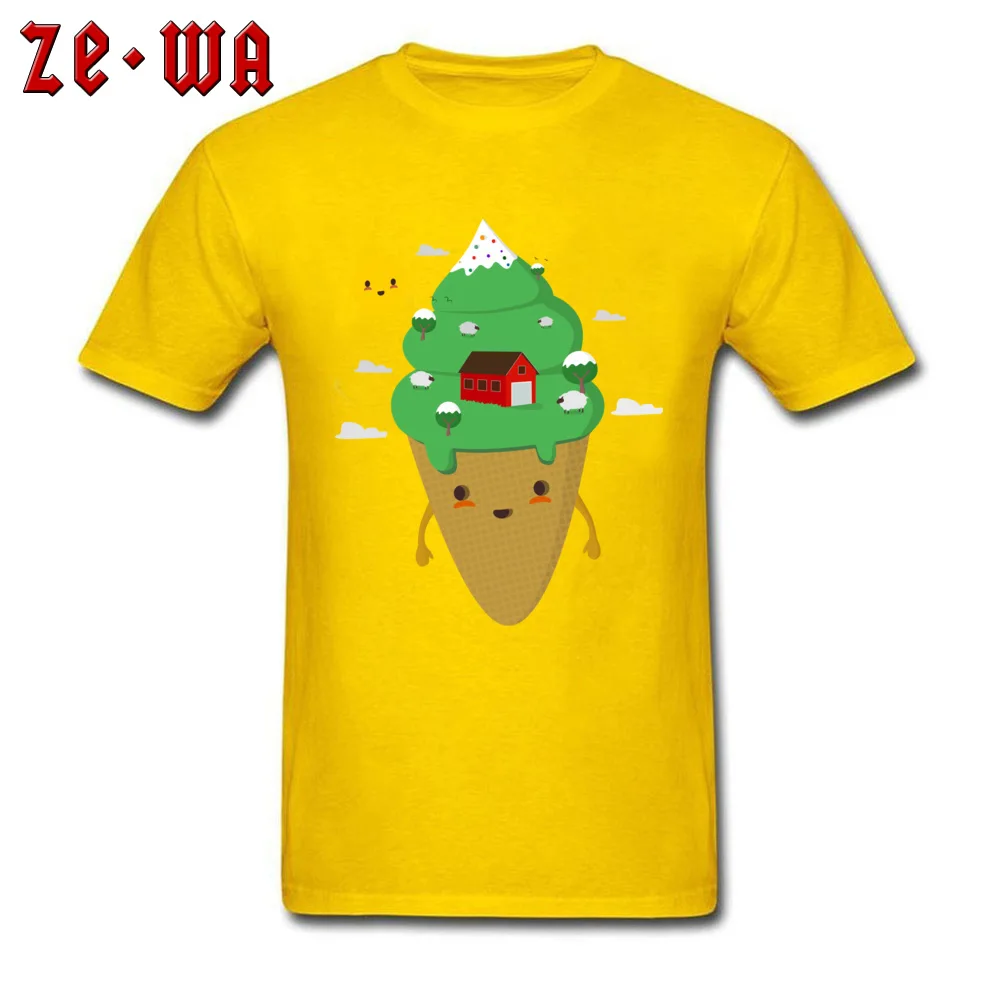 Candy Farm is super cute Prevailing Short Sleeve Birthday T Shirts 100% Cotton O-Neck Men's Tees Casual Tops T Shirt Summer Candy Farm is super cute yellow