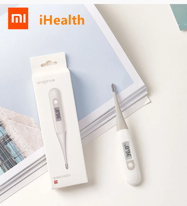 XIAOMI Mijia iHealth медицинский детский Высокочувствительный светодиодный Электрический термометр для подмышек/оральных мягких головок термометр для детей и взрослых