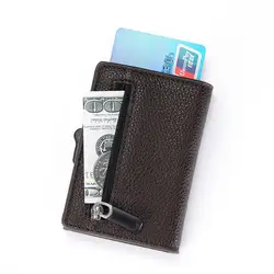 ZOVYVOL RFID визитница для кредитных карт металлическая монета визитница CaseSingle Box Алюминиевый держатель для карт кошелек для мужчин и женщин