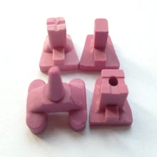 Стоматологический лабораторный керамический инструмент, керамический обжиг, розовые колышки, стоматологическая лаборатория для одиночного фарфорового поддона для духовки