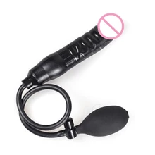 New Inflatable Intumescent Dildo Supplies Female Masturbation Anal Sex Toys For Woman Adult Products Vibrator Cheer Penis male
