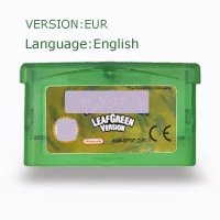 

Pock-mocn LeafGreen Version 32 Bit Video Game Cartridge Console Card EU Version