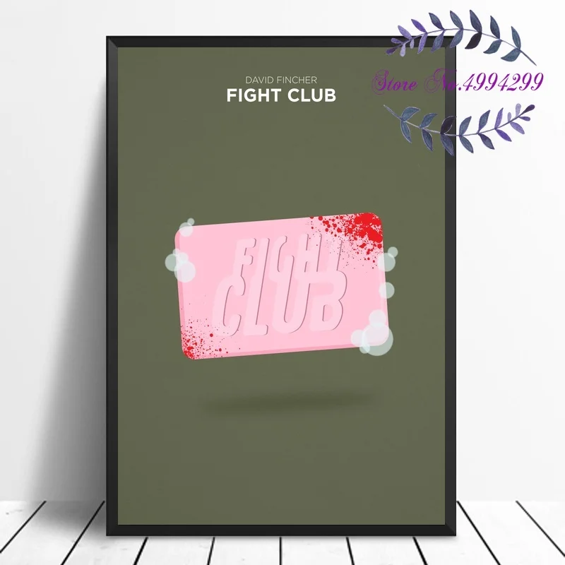 

Fight Club Movie Poster Canvas Print Pictures Home Decor No Frame