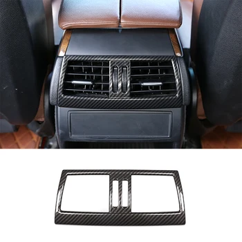 

Carbon Fiber ABS Chrome Rear Air Outlet Decorative Frame Trim For BMW X5 X6 E70 E71 2008-2013 Car Accessories