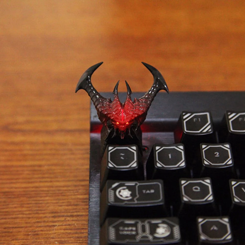 Al Diablos клавишная Кепка с подсветкой из смолы для вишневого переключателя