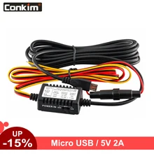 Conkim Universal Micro USB Top Quality Hard Wire Kit 5V 2A font b Parking b font