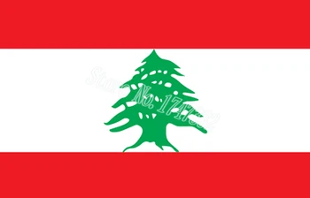 

Lebanon Asia National Flag All Over The World hot sell goods 3X5FT 150X90CM Banner brass metal holes