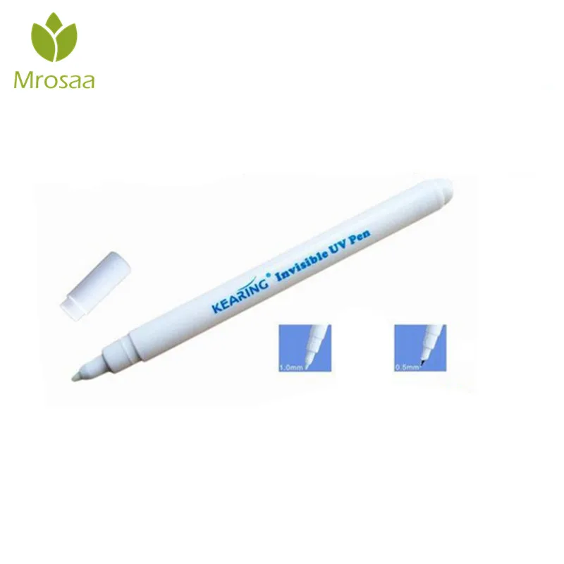 

Hot Sale 1Pcs 0.5/1mm Plastic Magic Uv Purple Light Creative Stationery Invisible Ink Pen Popular Marker Pen Random Color