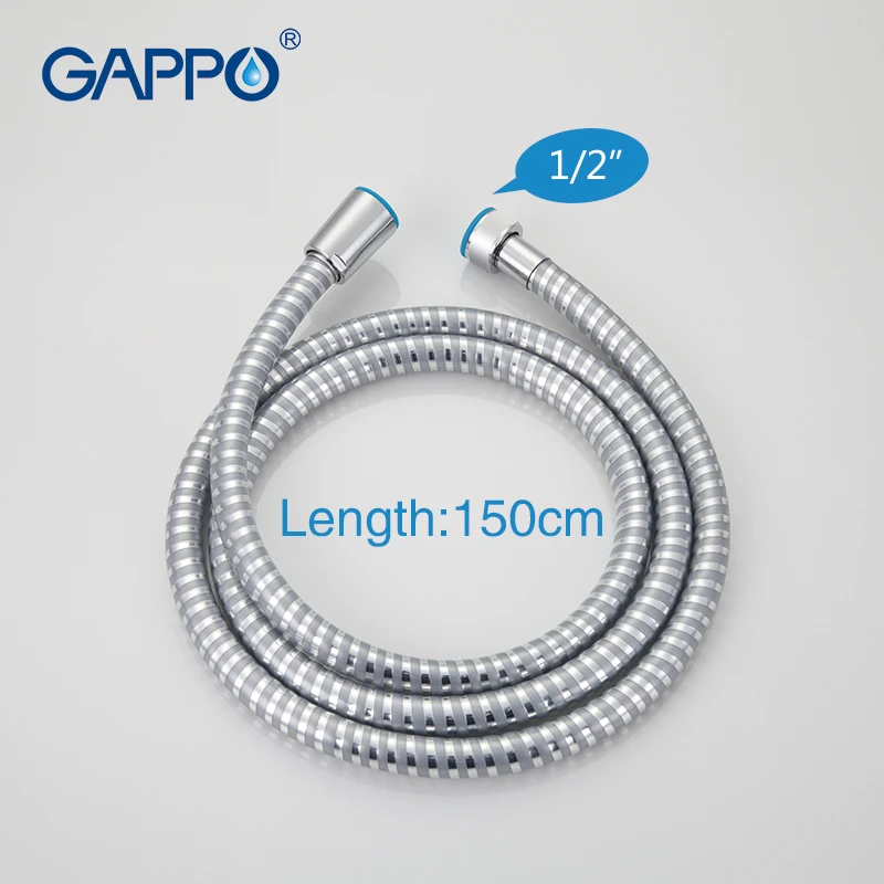 GAPPO 1 مجموعة عالية الجودة 1.5 m PVC خرطوم استحمام مرن السباكة خرطوم الحمام اكسسوارات انبوب ماء GA42