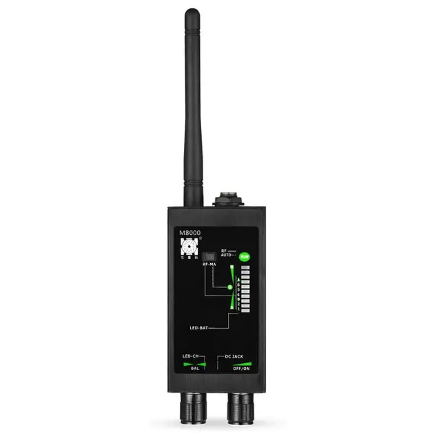RF Bug Detector M8000 & Camera Finder X GPS Tracker Finder Camera Scanner Detectors Anti Spy Lens CDMA GSM Device Finder 1