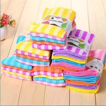 

2020 Hot Sales Dish Cloth Washing Towel Magic Kitchen Cleaning Wiping Rags Towels Dishcloth 30*30cm Non-Stick Oil cleaning cloth