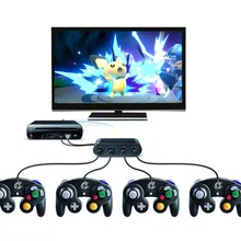GC адаптер конвертер 4 порта для GameCube для переключателя N G C PC игровой аксессуар с USB адаптером