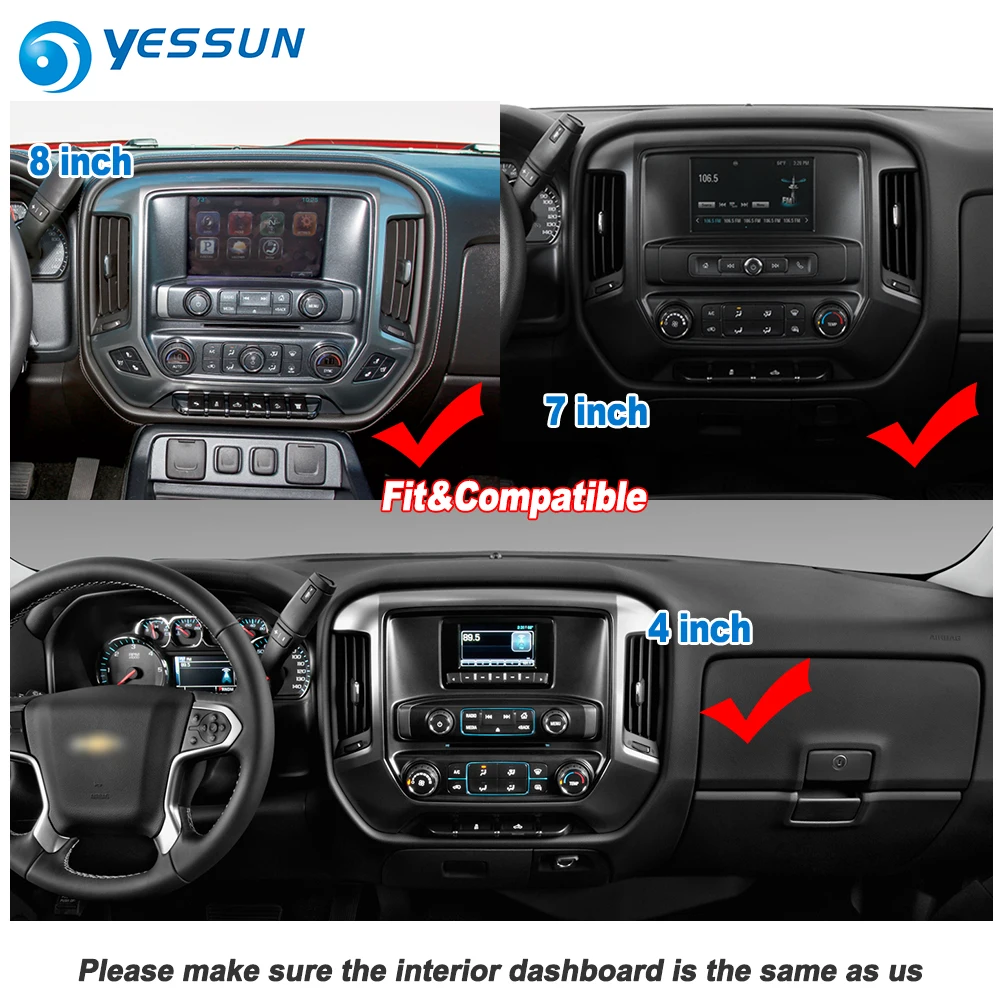 YESSUN 12,1 ''HD супер экран для Chevrolet Silverado~ автомобильный Android Carplay gps Navi карты навигации радио Нет CD DVD