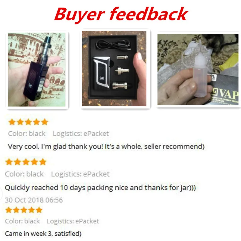 Оригинальный 80 Вт vape Комплект Встроенный 2000 мА/ч Батарея с 3 5 мл распылитель